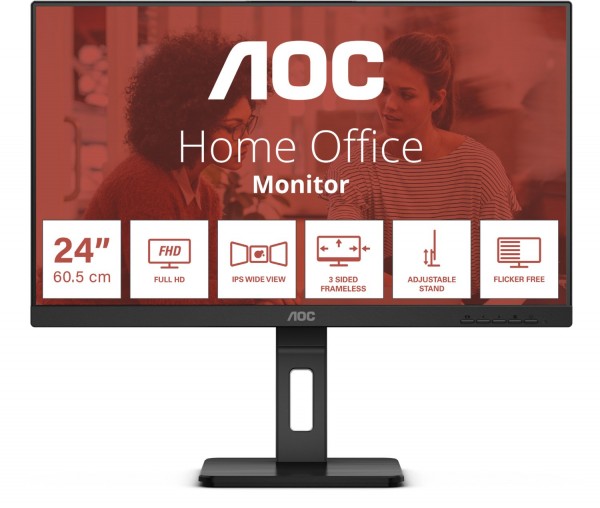 E3 Series 24E3QAF 61 cm (24") TFT-Monitor mit LED-Technik schwarz, Widescreen Full HD (1920x1080), 4 ms Reaktionszeit