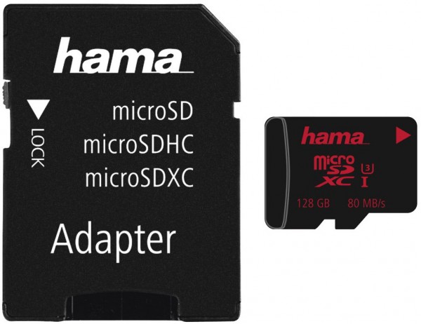 microSDXC (128GB) Class 3 + Adapter Speicherkarte