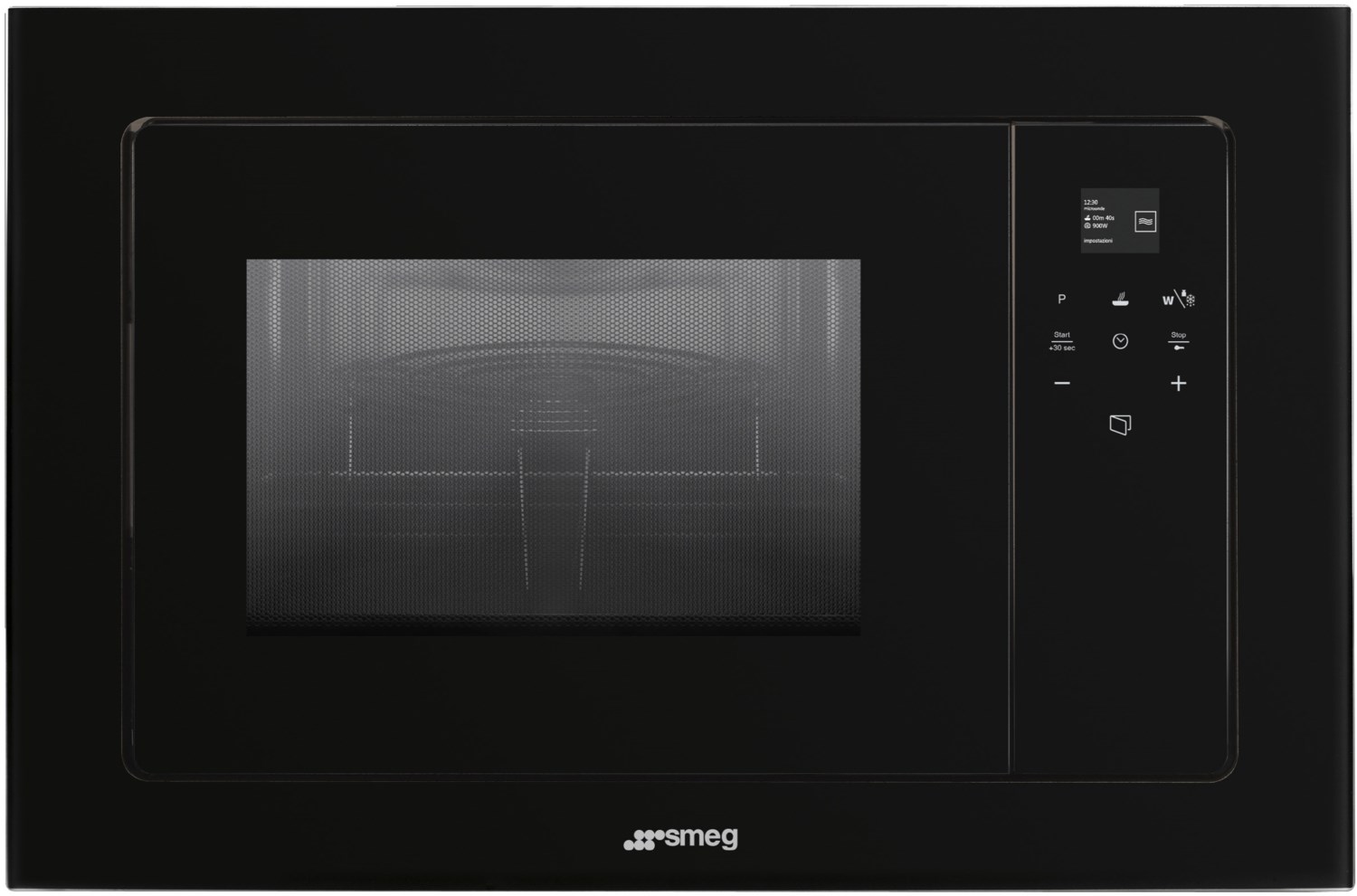FMI120B3 Einbau-Kombi-Mikrowelle pure black glas