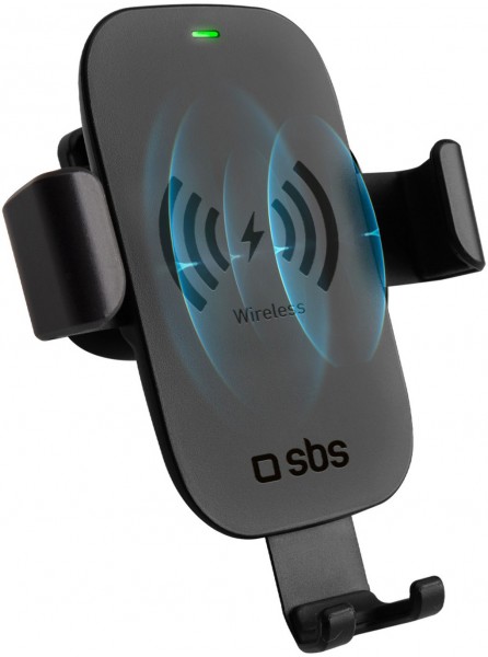 Wireless Gravity Halter 6,5" (10W) für Smartphones schwarz
