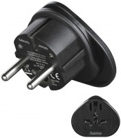 Reiseadapter (Welt>Europa) schwarz