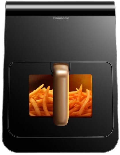 Panasonic NF-CC600AXE Heißluft-Fritteuse schwarz/blau/roségold