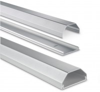 Alu-Kabelkanal eckig 110/5/2,6cm silber