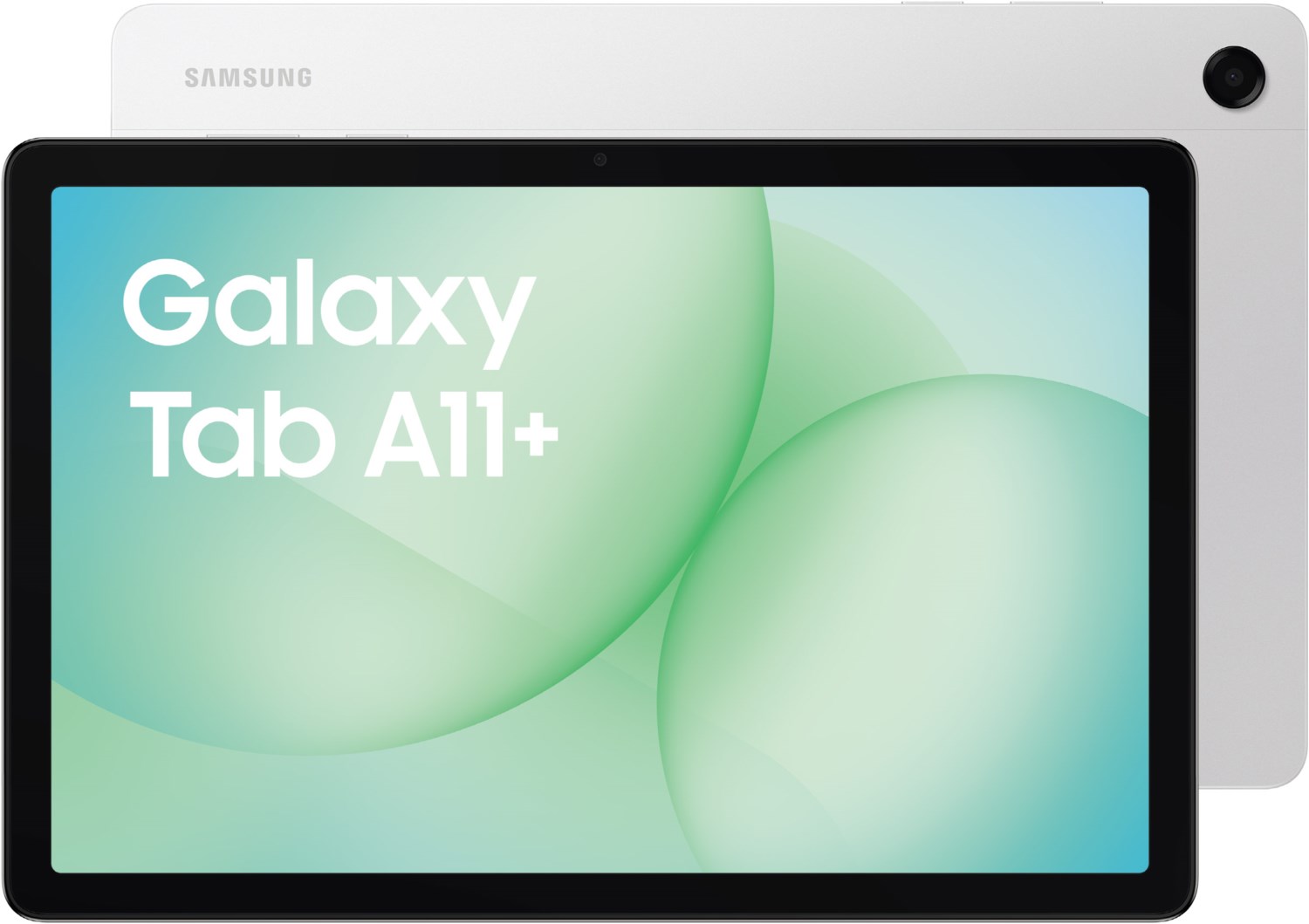 Galaxy Tab A11+ (128GB) WiFi Tablet silber, 11 Zoll Display, 6 GB RAM, Octa Core, Android, 15 Std. Akku, 8 MP Kamera, inkl. Zubehör: USB-C-Kabel