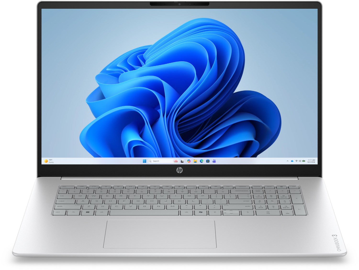 OmniBook 3 17-dp0657ng (D49K4EA) 43,9 cm (17,3") Notebook glacier silver, 16 GB RAM, 1000 GB SSD, Windows 11, Full HD (1920x1080)