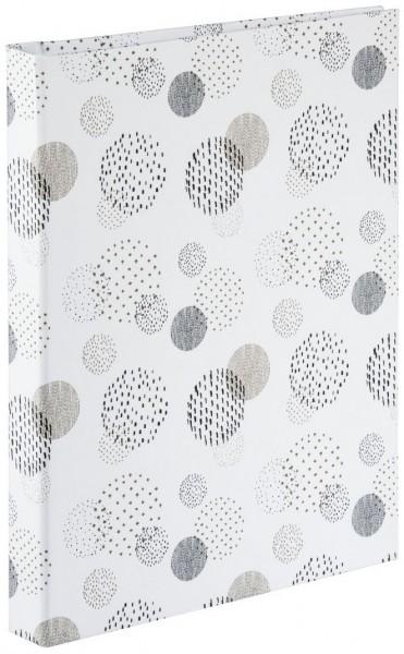 Spiral-Album Graphic 19x24,5cm 40 weiße Seiten dots