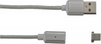 Magnetkabel Micro USB Kabel silberweiß