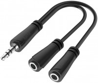 3,5-mm-Audio-Klinke-Adapter schwarz
