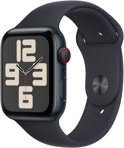 Apple Watch SE 44mm GPS 4G Smartwatch 2. Gen Alu mit Sportarmband S M mitternacht mitternacht EURONICS