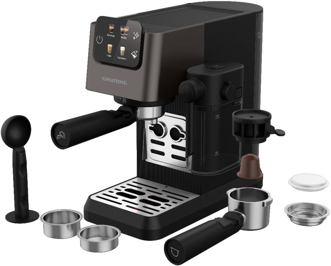 KSM 6430 Siebträgermaschine, Milchbehälter, Latte Macchiato/Cappuccino, 20 bar, 1,1 l, Reinigungsprogramm