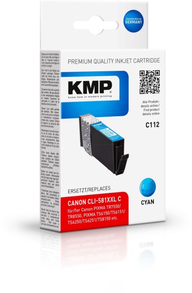 C112 (820 S.) Tintenpatrone ersetzt CLI-581XXL C cyan
