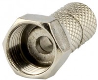 F 1 F-Stecker 6,1mm (2 Stück) schraubbar