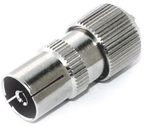 6 IEC-Koax-Buchse (schraubbar)