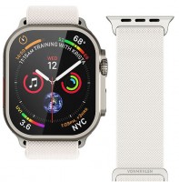 Watch Straps Nylon Loop Armband für Apple Watch (42/44/45/49mm) cream