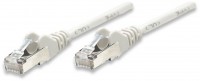 Patchkabel RJ45 SF/UTP Cat5e (0,5 m) grau Hebelschutz