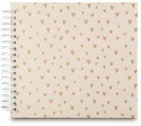 Spiral-Album Lovely 28x24cm 50 weiße Seiten beige