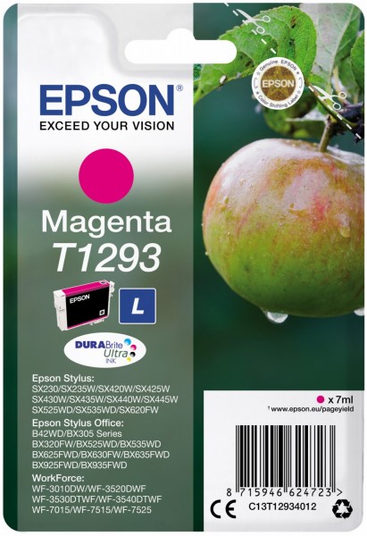 Singlepack T1293 DURABrite Ultra Tintenpatrone magenta
