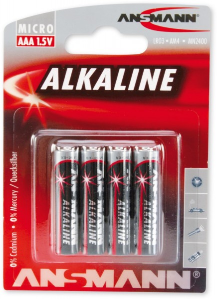 Alkaline Red 4er Blister Micro-Batterie