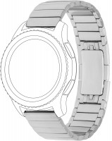 Metallarmband für Stegbreite 22mm silber