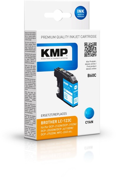 B60C (600 S.) Tintenpatrone ersetzt LC-123C cyan