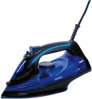 DB 3755 Dampfbügeleisen schwarz/blau, 2800 W, Keramik-Bügelsohle, 400 ml Wassertank, Anti-Kalk-System, Vertikaldampf