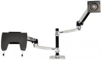 LX Dual Monitor Arm für 2 Bildschirme 24" aluminium