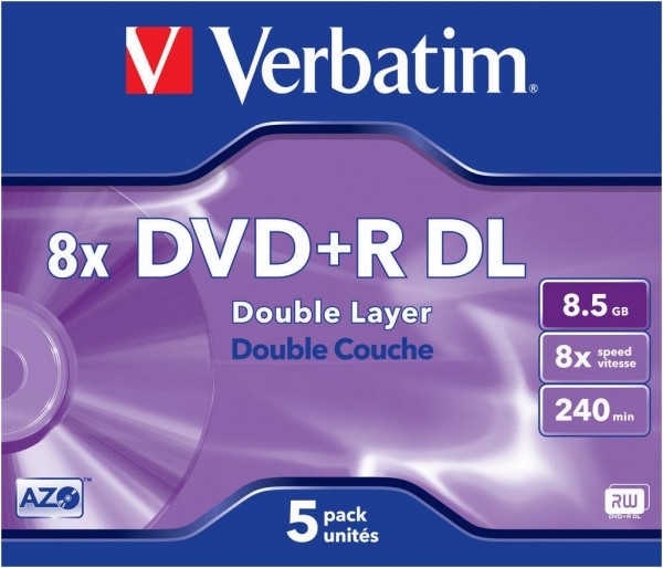 DVD+R DL 8x 8.5GB (5er JewelCase)