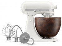 5KSM156WBEPL Artisan Küchenmaschine mit Holzschüssel porcelain white