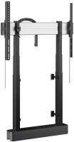 RISE2005 Boden-Wand-Lösung mit motorisiertem Display-Liftsystem (43-98") schwarz