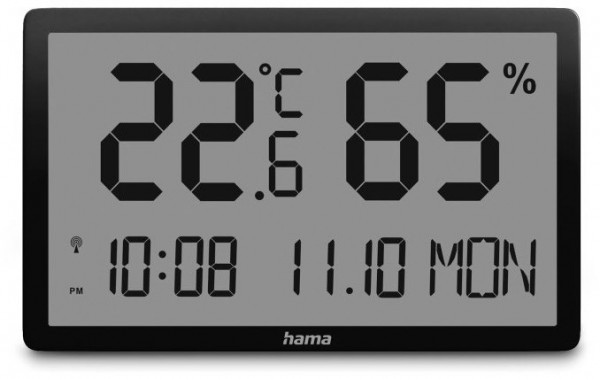 Lombok Thermo-/Hygrometer schwarz