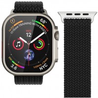 Watch Straps Woven Loop Armband für Apple Watch (38/40/41mm) schwarz