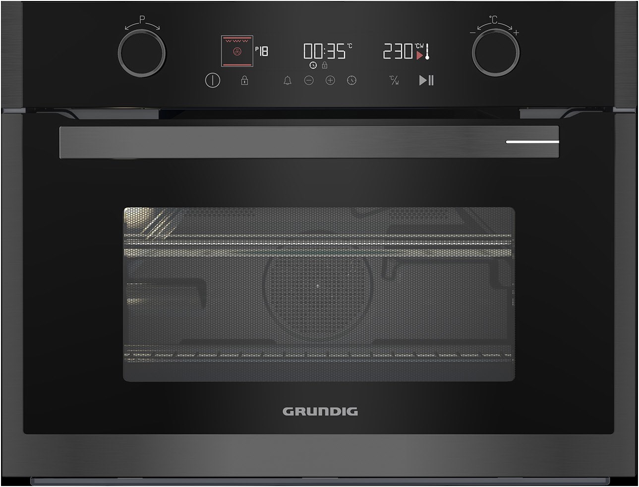 GEKW19400DX Backofen mit Mikrowellenfunktion dark inox