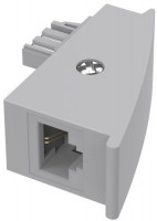 DSL-Adapter für Fritzbox TAE-Stecker>8p2c-Kupplung (RJ45) grau
