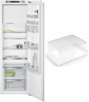 MK178KLF5N Einbau-Kühlschrank mit Gefrierfach bestehend aus  KI82LADF0 + KSGGZM00 Butterdose weiß