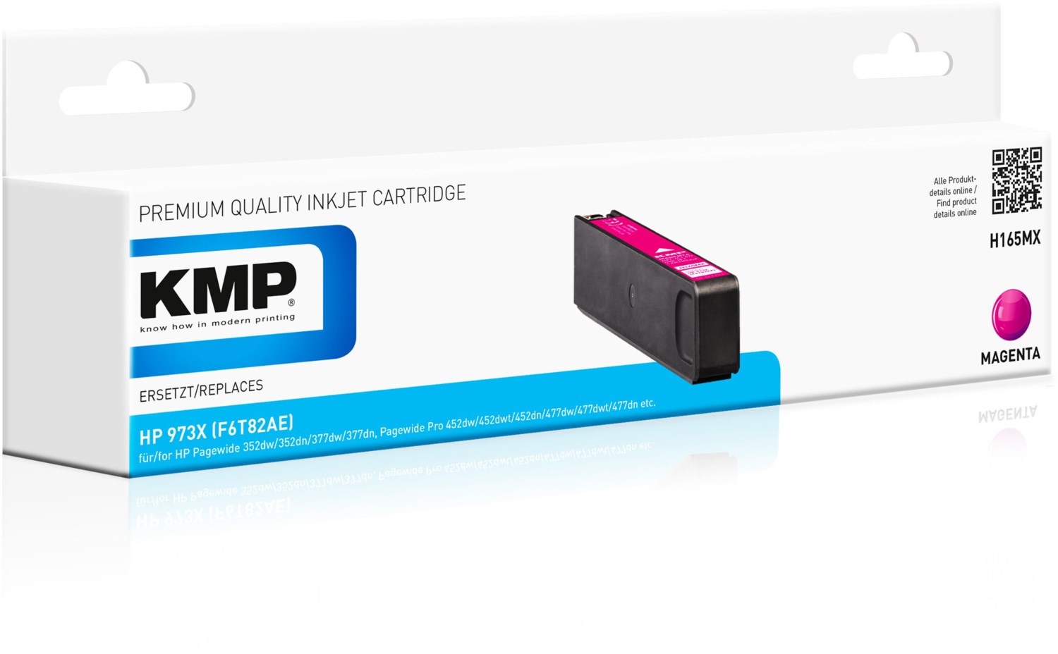 Image of H165MX (7.000 S.) Tintenpatrone ersetzt HP 973X (F6T82AE) magenta