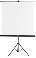 Leinwand mit Stativ 125x125cm weiß