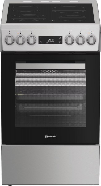 B5V8LMX Elektroherd mit Kochfeld silber lackiert, 60 l, 50 cm breit, A