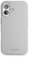 Soft Silicone Case für iPhone 16 Plus light gray