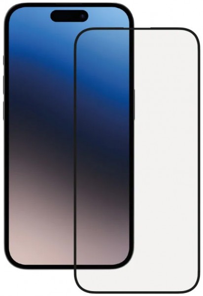 2.5D FullScreen Displayschutzglas für iPhone 15 Pro transparent