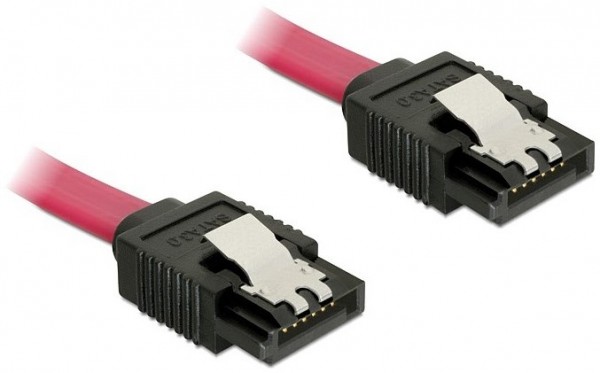 SATA 6 Gb/s gerade/gerade (50cm) SATA-Kabel rot