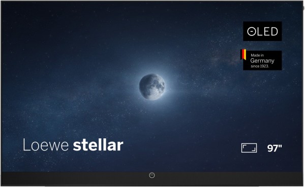 stellar 97 dr+ (Tizen OS) 245 cm (97") OLED-TV alu black/black, 4K Ultra HD, Smart-TV, 144 Hz, Sprachsteuerung