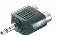 46/05 02 Klinkenadapter 3,5mm Stecker <-> 2x Cinchkupplung