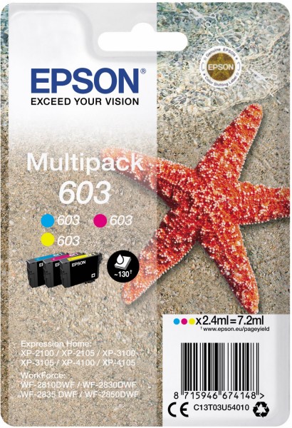 603 Tinten-Multipack (7,2ml) 3-farbig