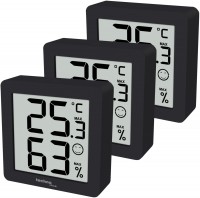 WS 9425 3er Set Hygrometer schwarz
