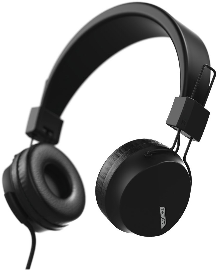 Next On-Ear-Kopfhörer mit Kabel schwarz