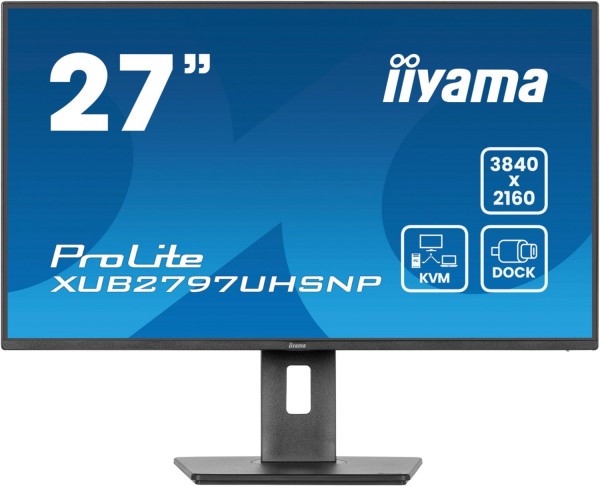ProLite XUB2797UHSNP-B1 69 cm (27") TFT-Monitor mit LED-Technik mattschwarz, Widescreen 4K UHD (3840x2160), 4 ms Reaktionszeit