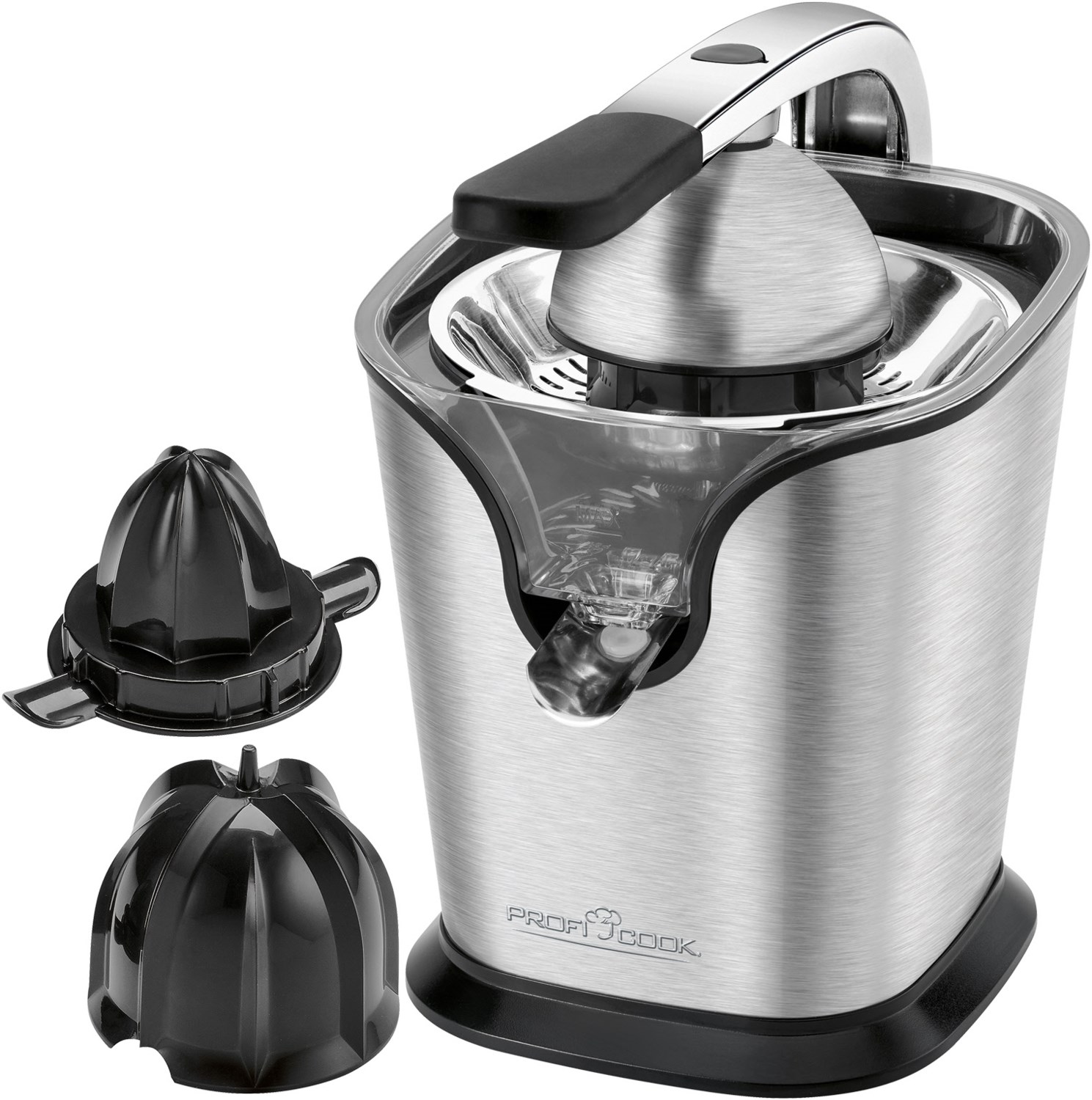 PC-ZP 1154 Zitruspresse edelstahl/schwarz