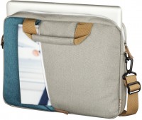 Laptop-Tasche Florenz bis 44 cm (17,3") petrol/grau