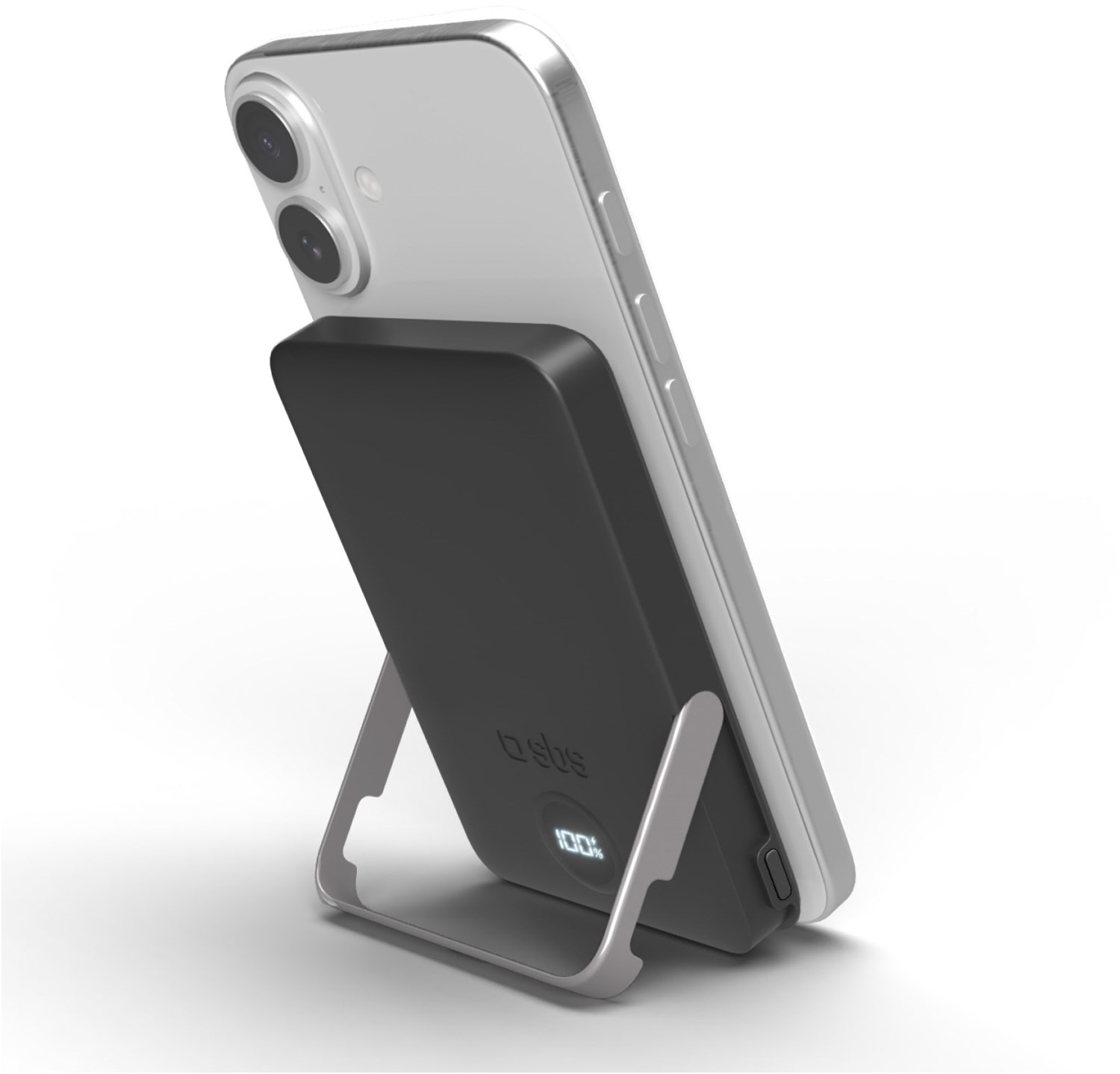 Powerbank (10.000mAh) mit Standfunktion schwarz