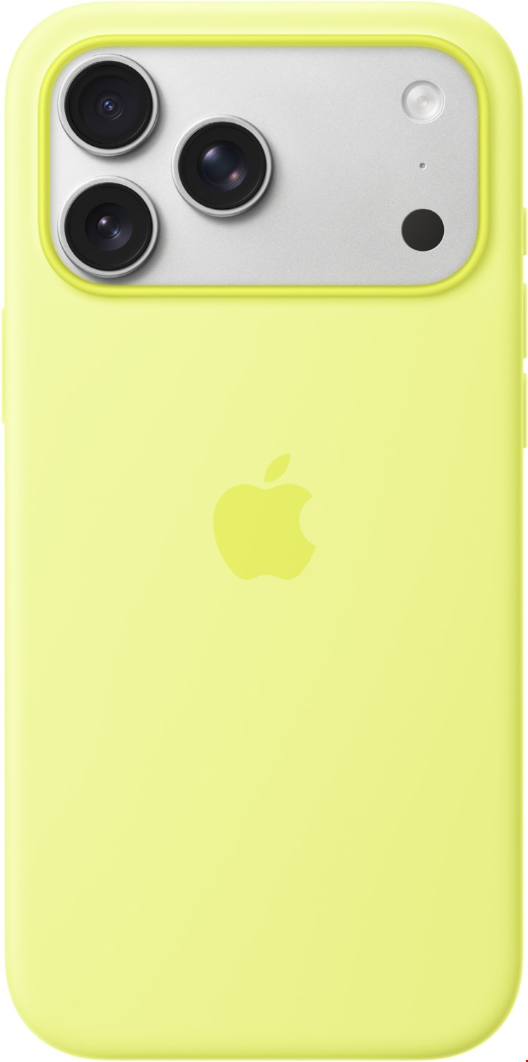 Image of Silikon Case mit MagSafe für iPhone 17 Pro Max neongelb